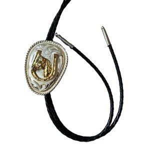 SOLD Horseshoe bolo tie